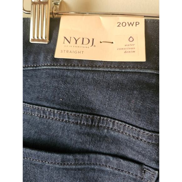 NYDJ Marilyn Straight Jeans In Plus Size SZ 22w petite new with tags $119 WJ9 - Picture 11 of 12